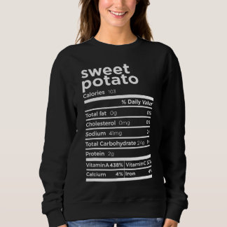 Sweet Potato Nutrition Facts Funny Erntedank Co. Sweatshirt