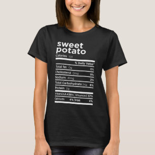 Sweet Potato Nutrition Facts Funny Erntedank Co. T-Shirt