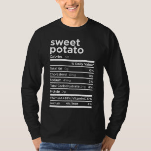 Sweet Potato Nutrition Facts Funny Erntedank Co. T-Shirt