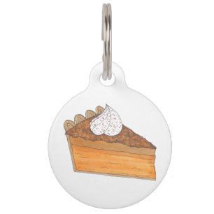 Sweet Potato Pie Slice Personalisiert Dog Pet Tag Haustiermarke