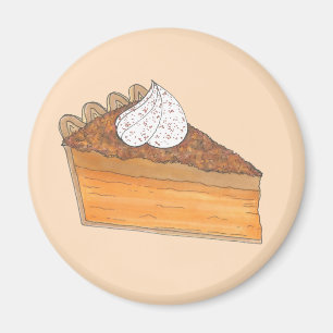 Sweet Potato Pie Slice Weihnachtsabend Soul Food Magnet
