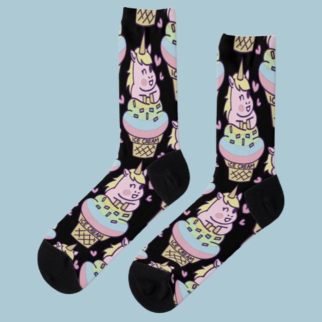 Sweet Pride Unicorn Ice Cream Socken (Von Creator hochgeladen)