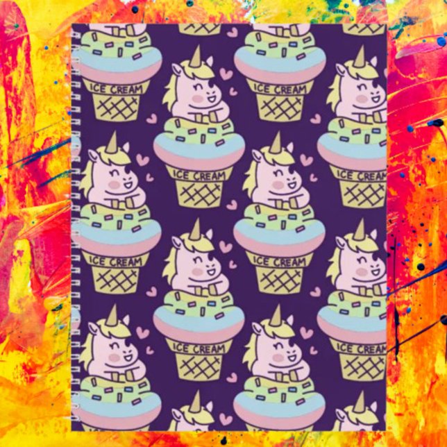 Sweet Pride Unicorn Spiral Notebook Notizbuch (Von Creator hochgeladen)