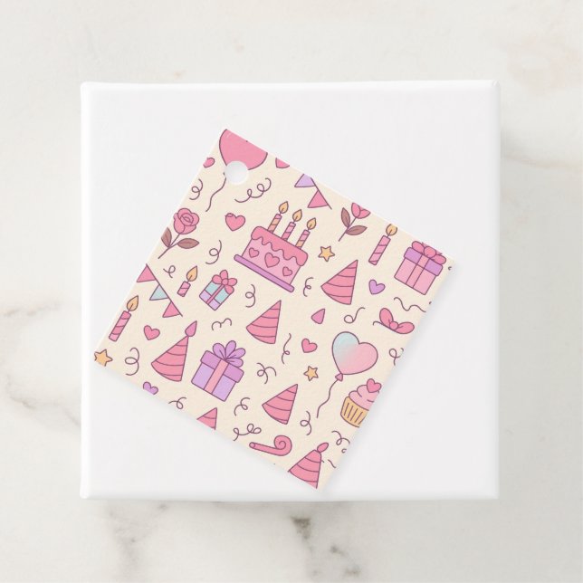 Sweet Princess Party Celebration Pattern Geschenkanhänger (Beispiel)