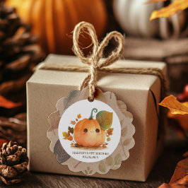 Sweet Pumpkin Fall Baby Dusche Geschenkanhänger