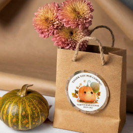 Sweet Pumpkin Fall Baby Dusche Runder Aufkleber