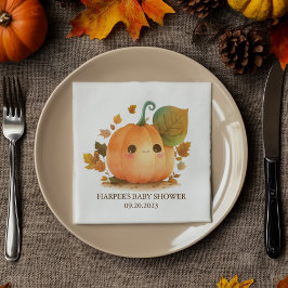 Sweet Pumpkin Fall Baby Dusche Serviette