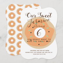 Sweet Pumpkin Sprinkle Donut Birthday