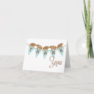 Sweet Puppy bunte danke notecard