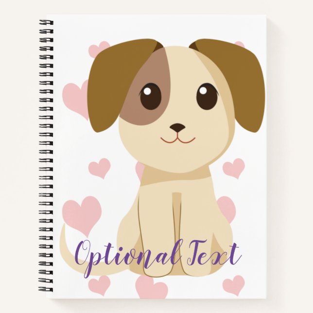 Sweet Puppy Notizbuch (Vorderseite)