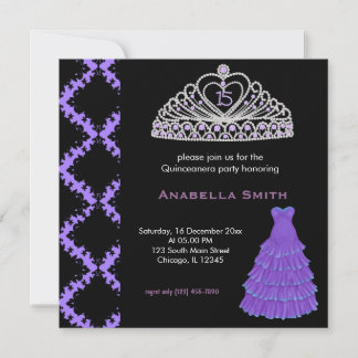 Sweet Quinceanera Einladung
