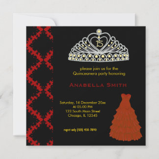 Sweet Quinceanera Einladung
