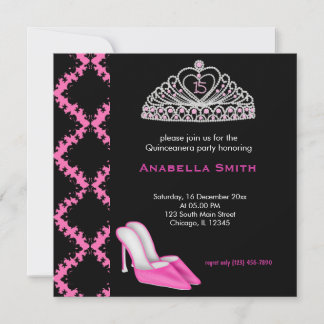 Sweet Quinceanera Einladung