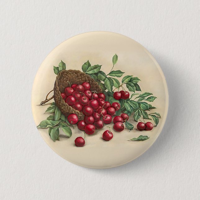 Sweet Red Cherries Button (Vorderseite)