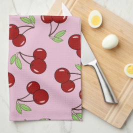 Sweet Red Cherry Muster Geschirrtuch