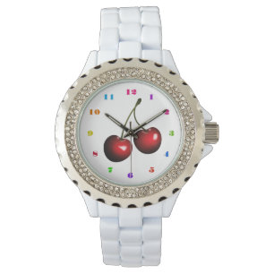 Sweet Red Cherry Watch Armbanduhr