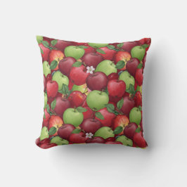 Sweet Red & Crisp Green Apple Patch Kissen