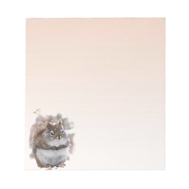 Sweet Red Squirrel Notizblock (Vorderseite)