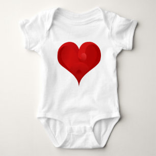 Sweet Red Valentine Liebe Herz Baby Strampler