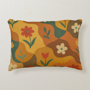 Sweet Retro Country Garden Muster Dekokissen