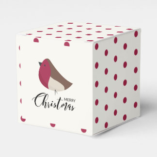 Sweet Robin und Red Bow Geschenkschachtel