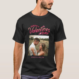 Sweet Romance Pink Fur Foto Valentinstag T-Shirt
