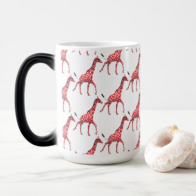 Sweet Romantic Giraffen Verwandlungstasse (Mit Donut)