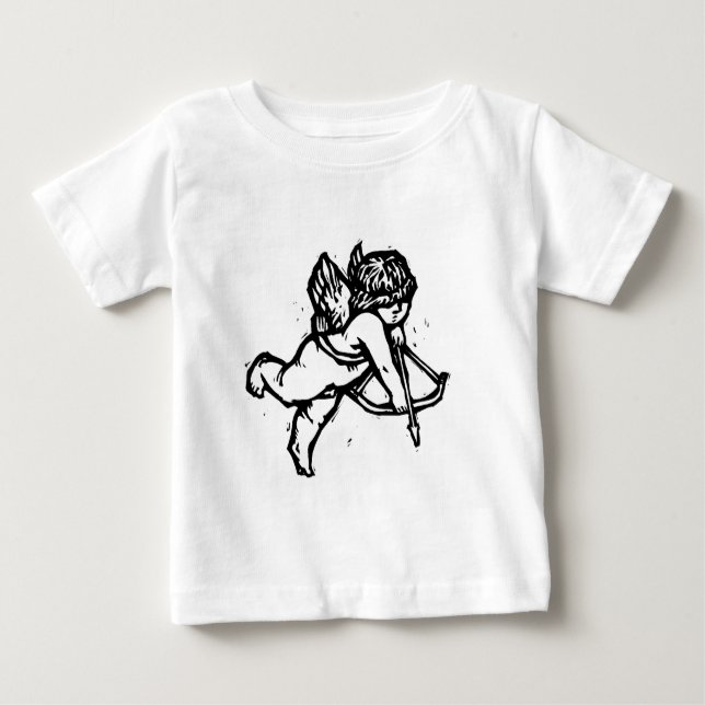 Sweet Romantic Happy Valentine Liebe Cupid Angel Baby T-shirt (Vorderseite)
