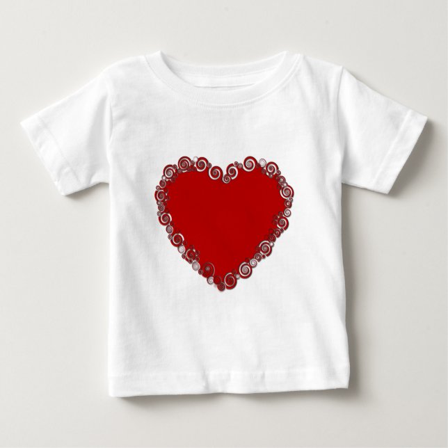Sweet Romantic Happy Valentine Liebe Herzlich Will Baby T-shirt (Vorderseite)