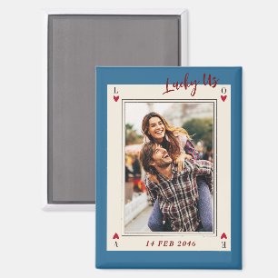 Sweet Romantic Niedlich Retro Valentine's Geschenk Magnet