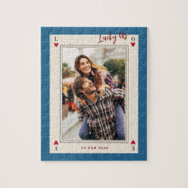 Sweet Romantic Niedlich Retro Valentine's Geschenk Puzzle