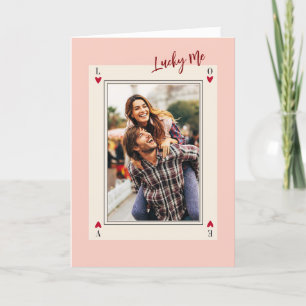 Sweet Romantic Retro Foto Valentine's Day Card Feiertagskarte