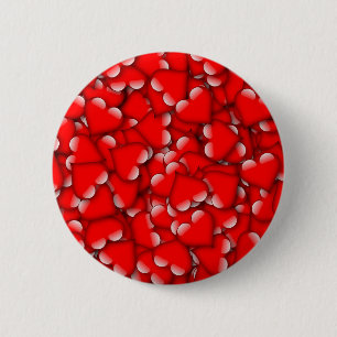 Sweet Romantic Valentine Liebe Herz Rot Button
