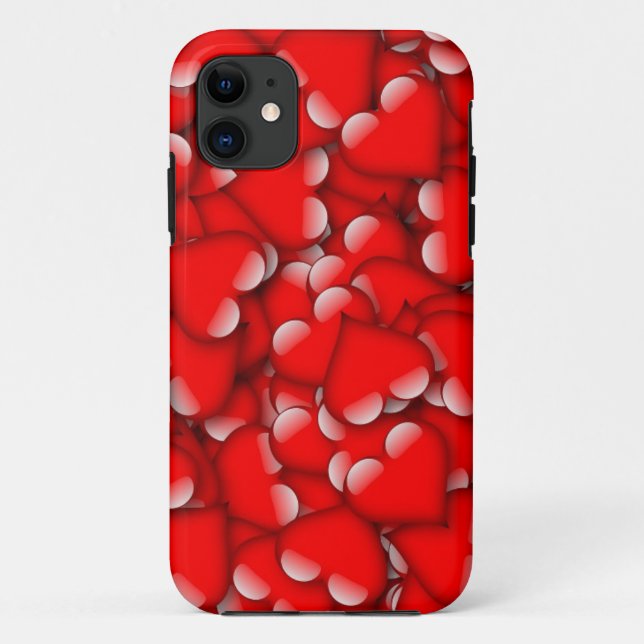Sweet Romantic Valentine Liebe Herz Rot Case-Mate iPhone Hülle (Rückseite)