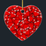 Sweet Romantic Valentine Liebe Herz Rot Keramik Ornament<br><div class="desc">Sweet Romantic Valentine Liebe Hearts Red,  Sie sind willkommen,  Text hinzufügen und hochladen Sie Ihr Bild :)</div>
