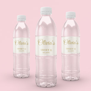 Sweet Rosé Ballet Soirée, Brauch Wasserflaschenetikett