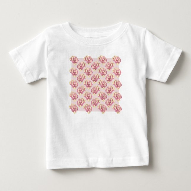 Sweet Rose Blumenbutter & Piglet Baby T-shirt (Vorderseite)