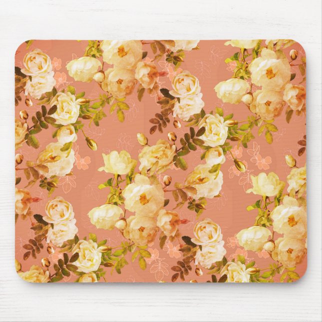 Sweet Rose im Hintergrund von Orange Mousepad (Vorne)