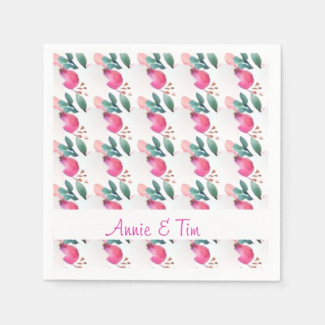 Sweet Rose Knospe Art Serviette (Vorderseite)