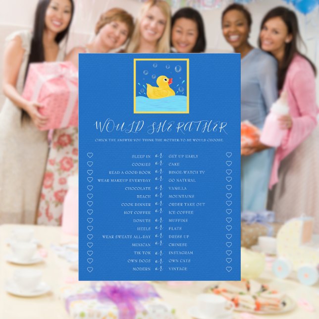 Sweet Rubber Ducky Bubbles würden sie eher spielen Einladung (Von Creator hochgeladen)