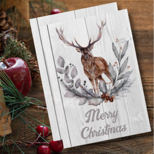 Sweet Rustic Deer Frohe Weihnachten