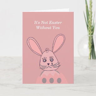 Sweet Sad Oaster Bunny Grußkarte Familienfreund Karte