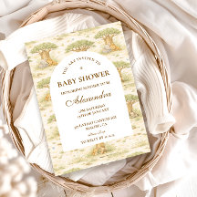 Sweet Safari Animals Baby Shower