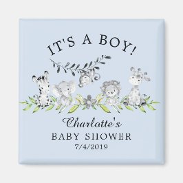 Sweet Safari Animals Baby Shower Fevor Magnet