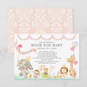 Sweet Safari Animals Parade Showbook für Baby Begleitkarte