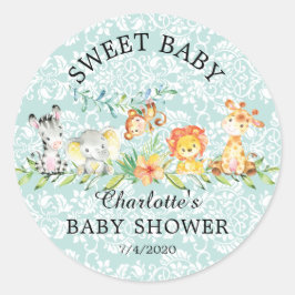 Sweet Safari Animals Sweet Baby Fevor Sticker