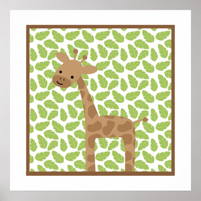 Sweet Safari Kleine Giraffe Kinderzimmer Kunst, Di Poster (Vorne)