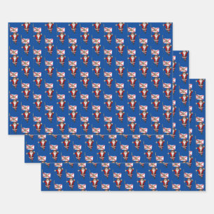 Sweet Santa Claus besucht Florida Geschenkpapier Set