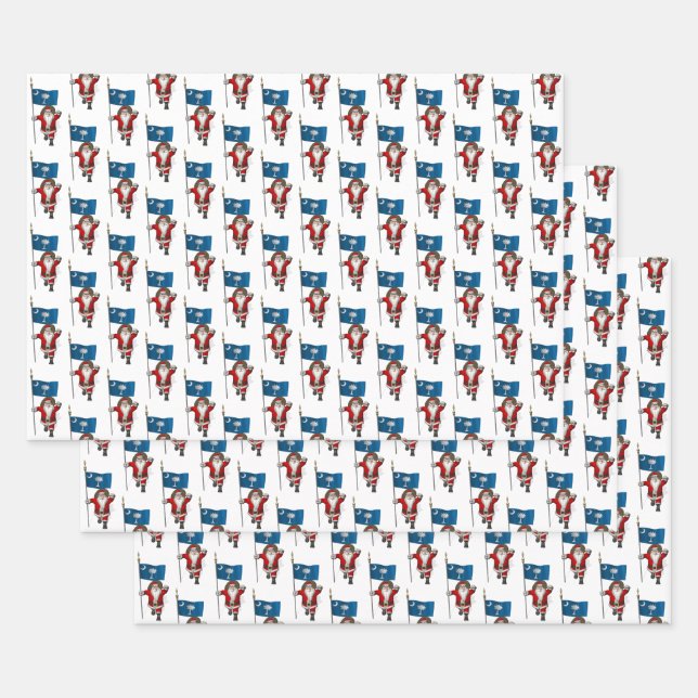 Sweet Santa Claus besucht South Carolina Geschenkpapier Set (Set)