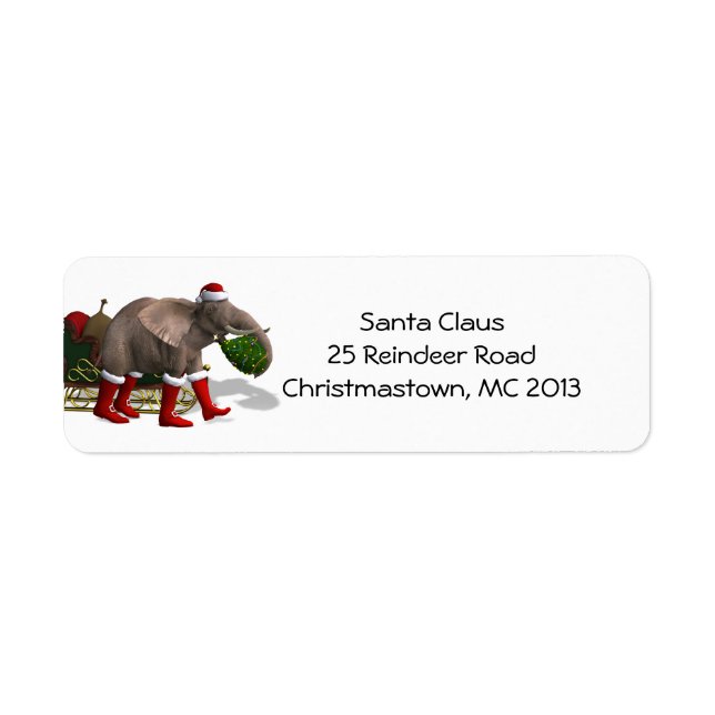 Sweet Santa Claus Elephant (Vorne)
